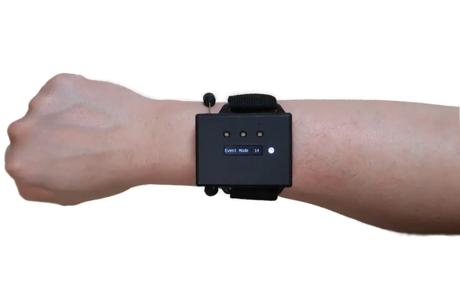 Photo of wearing on right arm