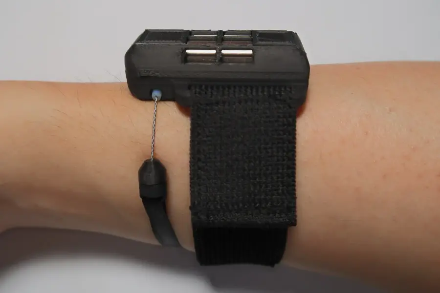 Wearing on arm